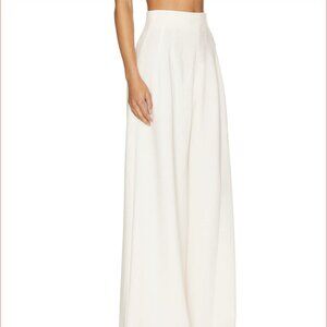 STAUD Caleb Pant in Ivory wide leg pant trousers- size 8
